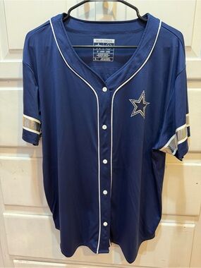 Women’s Dallas Cowboys Baseball Jersey Lauren James Sz Large